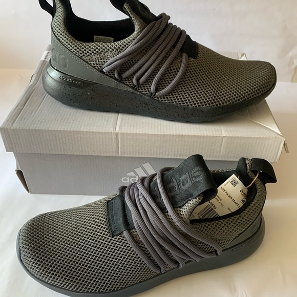 NWT Adidas Lite Racer Adapt 3.0 Men's Shoes in Gray carbon Size:9 Wide - Picture 7 of 13